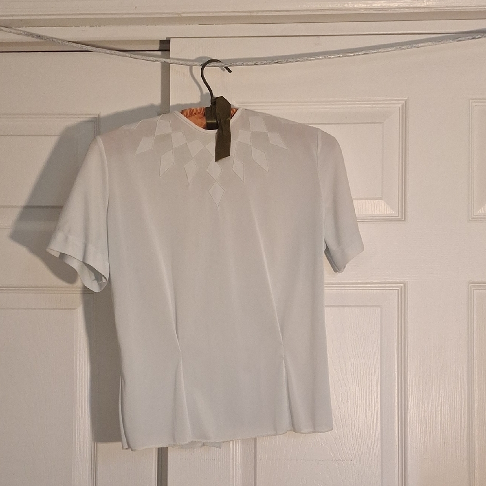 Elegant  1960s Light Blue Women's Top